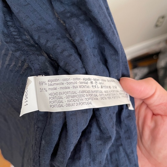 Zara Man Blue Pinstripe button down - Picture 3 of 4